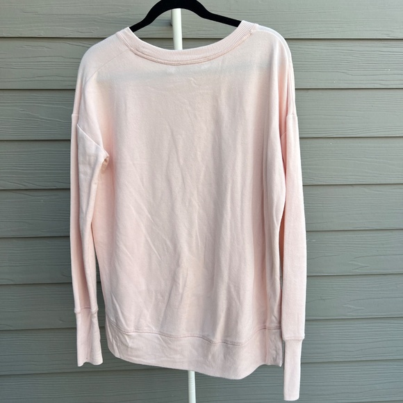Athleta Blush Pink Long Sleeve Crewneck Pullover | Women’s Small - Picture 2 of 4